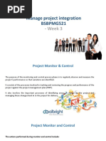 Manage Project Integration BSBPMG521: - Week 3