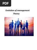 Evolution of Management