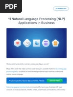 NLP - 11 Applications