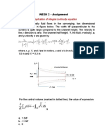 Illustrates The Application of Integral Continuity Equation: Y Y X L, U U X L y Y, V Yu L y U Ly X L