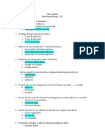 Grile Examen MRK Strategic