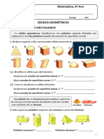 Sólidos Geométricos - Cad Exercicios CM