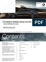 2015 BMW 6 Series Gran Coupe - Quick Reference Guide