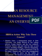 Human Resource Management: An Overview