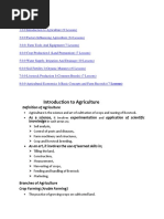 Agriculture Form 1 Notes