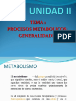 Tema 1. Procesos Metabolicos