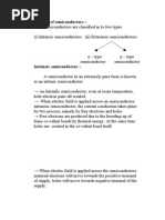 Intrinsic Extrinsic Semiconductors