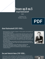 A Dream Op.8 No.5 Sergei Rachmaninoff