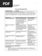 SPD 590 Classroom Management Form Portfolio