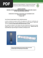 SSR ADVISORY - Use of Sansure Storage Reagent For LGU-DRU