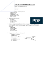 Fluid Mechanics and Hydralauics Engineering (Qwoa)