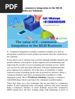 The Value of E - Commerce Integration in The MLM Business - VI Software Solutions