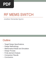 RF Mems Switch: Jonathan Hernandez Aguirre