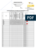 Calificaciones Diagnostico 2021-2022