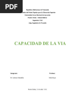 Trabajo Capacidad Vial