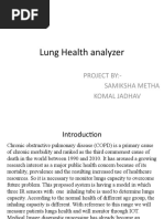 Lung Health Analyzer: Project By:-Samiksha Metha Komal Jadhav