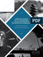 Aspectos Legales de Las Inversiones de Impacto en Argentina