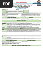 Planeación Diagnóstica: Ciencias Naturales