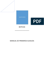 Manual de Primeros Auxilios para Boticas