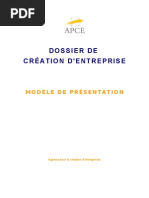 APCE-BUSINESS PLAN-MODELE-creation - Entreprise