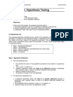 Topic 3 - Hypothesis Testing - 2