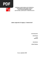 Estructura de La Oracion, Lenguaje y Comunicacion I, Alanis Palacio