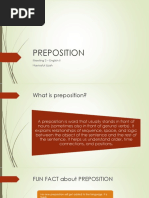 Preposition: Meeting 3 - English II Navisatul Izzah