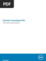 Dell PowerEdge R740 Spec Sheet