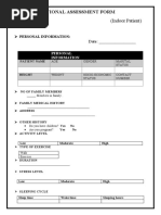 Assessment Form (Indoor)