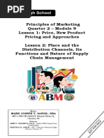 Principles of Marketing - Q2 Module 9 - Grade-11