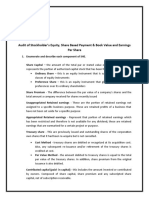 SAMALA - DISCUSSION 4 (Audit of Stockholder's Equity, Share Based Payment & Book Value and Earnings Per Share)