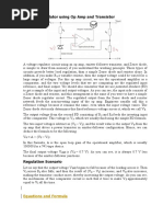 Voltage Regulator Using Op Amp and Transistor