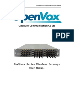 Openvox Communication Co LTD: Voxstack Series Wireless Gateways User Manual