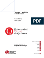 PEREZ Sara y AYMA Ana - Teorias y Analisis Del Discurso Carpeta de Trabajo (U de Quilmes)