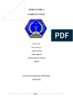 Structure 4 Passive Voice: Cindy Aulia Rani Asriati Malika Hanny Sinaga Rendy