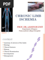 Chronic Limb Ischemia: Prof. Dr. A.B.Singh Unit