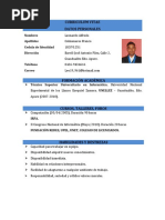 Curriculum Vitae Colegio