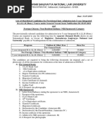 Damodaram Sanjivayya National Law University: From: The Registrar Date: 31.07.2019