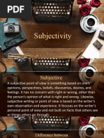 Objectivity vs. Subjectivity of Beauty of LiteracyPart2