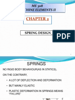 ME 308 Machine Elements Ii: Spring Design - 1