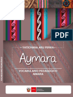 Vocabulario Pedagógico AYMARA