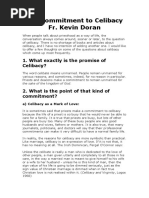 The Commitment To Celibacy Fr. Kevin Doran