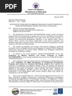 Region Memorandum HRDD 16 ADOPTION OF GUIDELINES ON WEBINAR SESSIONS ONLINE TRAININGS IN DEPED SOCSKSARGEN DURING THE COVID 19 SITUATION 2