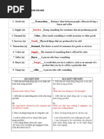 Lesson 2: Buying and Selling Vocabulary:: Services