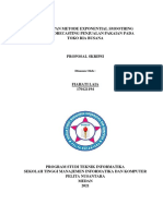 Penerapan Metode Exponential Smoothing Untuk Forecasting Penjualan Pakaian Pada Toko Ria Busana