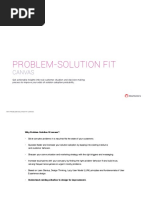 Problem Solution Fit Canvas Workbook Ideahackers NL