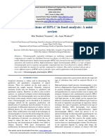 Recent Applications of HPLC in Food Analysis: A Mini Review