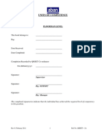 FLOORMAN Sign-Off Workbook