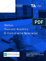 Silabus Digital Marketing e Commerce Specialist Ta