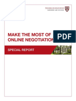 Online Negotiation Special Report